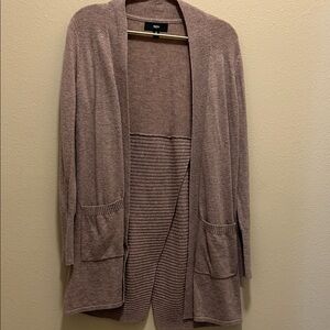 Mossimo Supply Co. Mauve Open-Front Cardigan